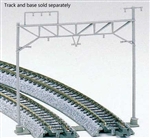 Kato 23-0601 N Catenary Poles & Accessories Double-Track Poles pkg 8