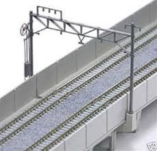 Kato 23-061 N Double Track Catenary Poles Straight Pkg 10