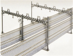 Kato 23-064 N Four Track Catenary Poles Straight Pkg 10