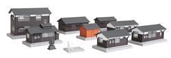 Kato 23-233 N Wood Station Building Set Assembled