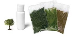 Kato 28-999 N Mini Diorama Scenery Kit Includes: Bushes Earth Fine Turf Grass 1 Tree Scenic Cement