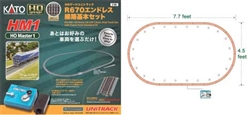 Kato 3-105 HO HM1 Basic Oval Set w/ Power Pack SX Unitrack