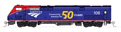 Kato 37-6115 HO GE P42 Genesis Standard DC Amtrak #108 50th Anniversary Phase VI