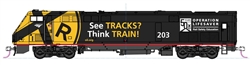 Kato 37-6119LS HO GE P42 Genesis LokSound & DCC Amtrak #203 (Operation Lifesaver 50th Anniversary)