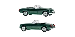 Kibri 11226 HO MG B Roadster Convertible Kit Top Down
