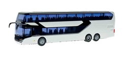Kibri 11233 HO Setra S 531 DT Double-Deck Bus Kit White, Black