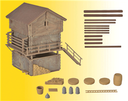 Kibri 38035 HO Wood Barn & Shed Kit