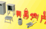 Kibri 38140 HO Roadworks Accessories