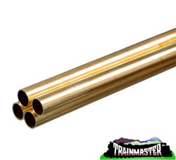 K & S 1151 Brass Tube 36" Round, .014" Wall Thickness, 5/16" O.D. Pkg(4)