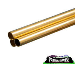 K & S 1153 Brass Tube 36" Round, .014" Wall Thickness, 3/8" O.D. Pkg(3)