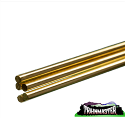 K & S 1161 Solid Brass Rod 36" Long; 3/32" O.D. Pkg(5)