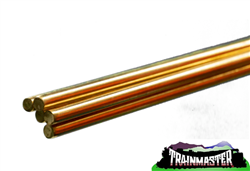 K & S 1164 Solid Brass Rod 36" Long; 3/16" O.D. Pkg(5)