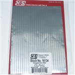 K & S 16134 Aluminum Sheet 5 x 7" Crimped .187" Separation .002" Thick Pkg (2)