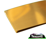 K & S 252 Brass Sheet 4 x 10" .015" Pkg(6)