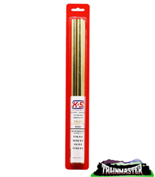 K & S 3401 Telescopic Tubing Pack 12" Long x .014" Brass 7/16 to 17/32" O.D. 4 Pieces