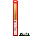 K & S 3402 Telescopic Tubing Pack 12" Long x .014" Brass 9/16 to 5/8" O.D. 3 Pieces