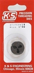K & S 415 Adjustable Threading Dies 0-80