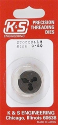 K & S 415 Adjustable Threading Dies 0-80