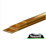 K & S 5078 Bendable Soft-Annealed Brass Strip Two 0.32 x 1/4" & One 1/4"