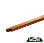 K & S 5091 Square Copper Tube 3/16"O.D. x .014" Wall 12" Long Pkg (2)