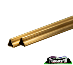 K & S 5097 Triangular Tubing Brass Pkg(2)