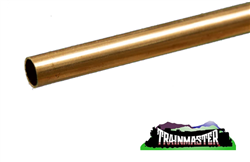 K & S 8131 Brass Tube 1/4" O.D. x .014" Wall 12" Long 