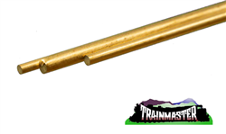 K & S 8158 .Round Brass Rod Solid Brass Assortment 3 Pieces
