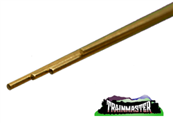 K & S 8161 Solid Brass Rod 3/64" O.D. 12" Long Pkg(4)