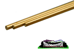 K & S 8168 Solid Brass Rod .081" O.D. 12" Long Pkg(3)