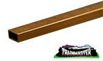K & S 8266 Rectangular Brass Tube 5/32" x 5/16" .014" Wall 12" Long