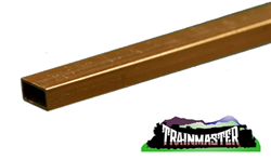 K & S 8266 Rectangular Brass Tube 5/32" x 5/16" .014" Wall 12" Long