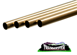 K & S 9111 Round Brass Tube 7/16" O.D. x .014" Thick 36" Long Pkg(4)