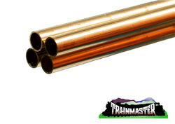 K & S 9217 Round Brass Tube 1/2" O.D. x .029" Thick 36" Long Pkg(4)