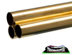 K & S 9219 Round Brass Tube 9/16" O.D. x .029" Thick 36" Long Pkg(3)