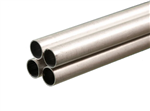 K & S 9319 Round Aluminum Tube 1/2" O.D. x .035" Thick 36" Long Pkg(4)