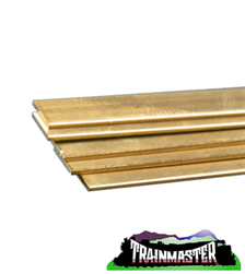 K & S 9718 Brass Strip 36" Long 1/4" Wide .032 Thick Pkg(5)