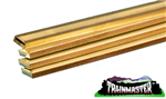 K & S 9736 Brass Strip 36" Long 1/4" Wide .093 Thick Pkg(4)