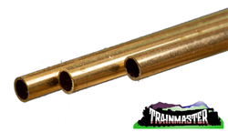 K & S 9822 Round Brass Tube 4mm O.D. x .45mm Wall Pkg(3)