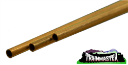 K & S 9835 Round Brass Tube 3.5mm O.D. x .225mm Wall 12" Long Pkg(3)