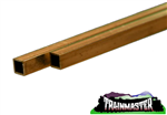 K & S 9851 Square Brass Tube 2mm O.D. .45mm Wall 12" Long Pkg(2)