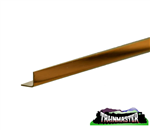 K & S 9882 Brass Angle .014" Wall 1/4" Legs 12" Long