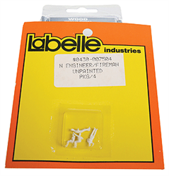 Labelle 7504 N Steam-Era Engineer & Fireman Set Unpainted 1 Each: Waving, Sitting, Slouching & Leaning