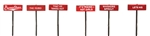 Labelle 7655 N Burma Shave Sign Set Pkg 6 Set #5 It's Trains Not Girls...