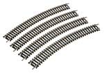 Life-Like 3000 HO 18" Radius Curve 4-Pack Code 100 Nickel Silver