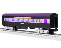 Lionel 2427930 O Streamlined Coach 3-Rail Twilight Route "New Moon" Halloween