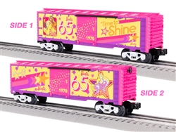 Lionel 2428440 O Steel Boxcar 3-Rail Barbie 1970 65th Anniversary