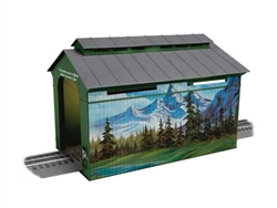 Lionel 2529080 O Wood Covered Bridge w/LED Light Kit