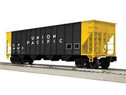 Lionel 2542489 O 100-Ton 4-Bay Hopper 3-Rail Union Pacific #44698 black 2 yellow Ends