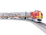 Lionel 2622020 O Santa Fe Super Chief Super Train-Only Set 3-Rail Legacy Sound and Control 2 EMD F3A Unpowered F3B SuperBass 8 Cars