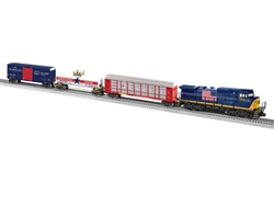 Lionel 2623010 O CSX Spirit of America Train Set -3-Rail w/Sound LionChief 2.0 Bluetooth 5 GE Dash 8-40CW 3 Cars FasTrack Oval Controller & Wall Pack